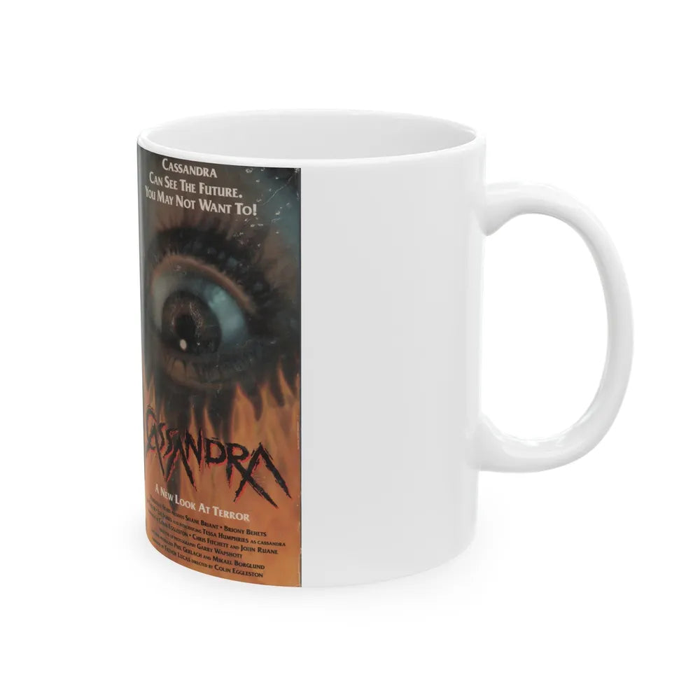 CASSANDRA VERSION2 (VHS COVER) - White Coffee Mug-Go Mug Yourself