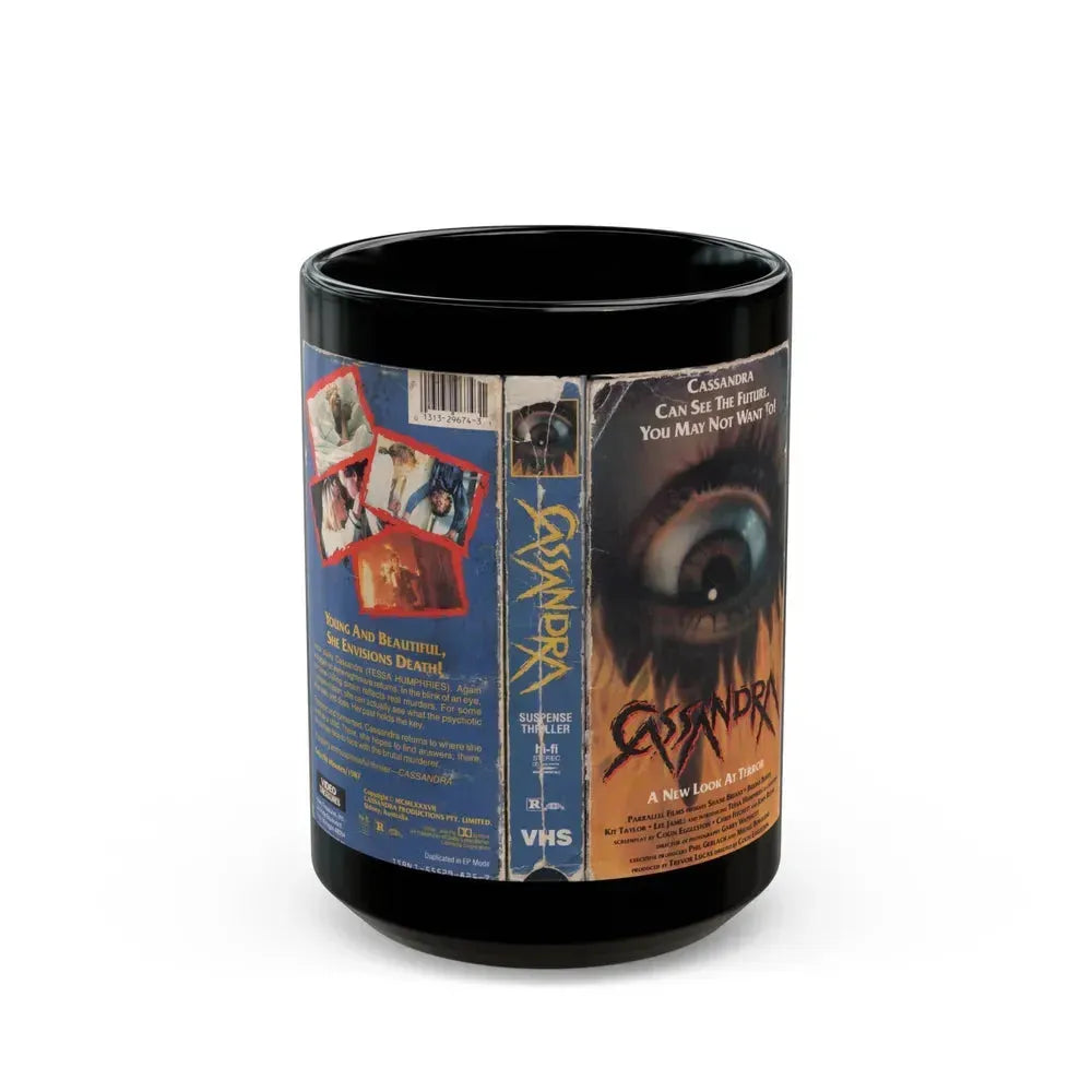 CASSANDRA (VHS COVER) - Black Coffee Mug 15oz - Go Mug Yourself