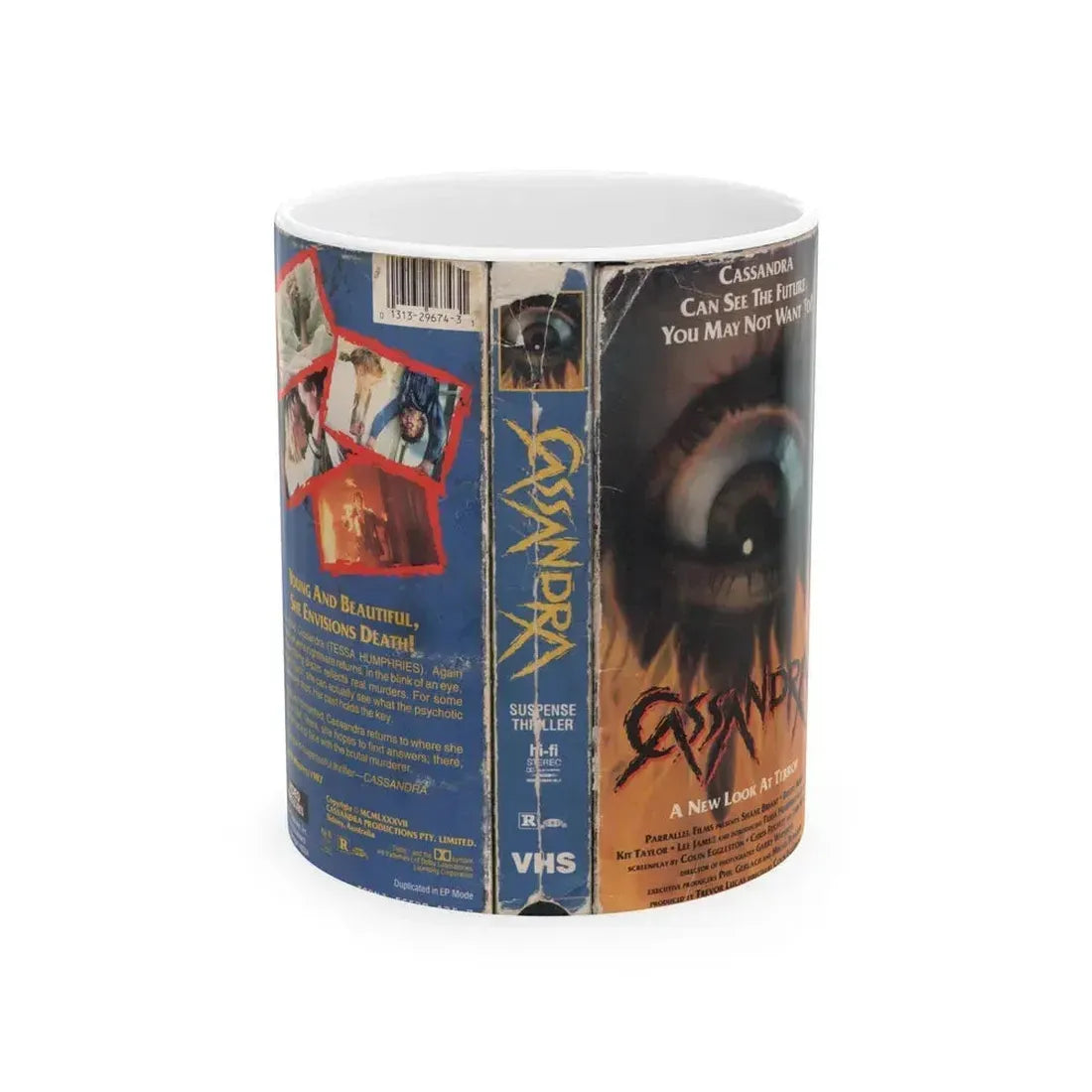 CASSANDRA (VHS COVER) - White Coffee Mug 11oz - Go Mug Yourself