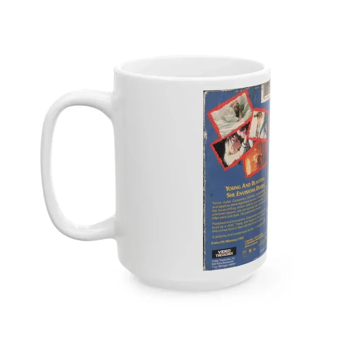 CASSANDRA (VHS COVER) - White Coffee Mug - Go Mug Yourself