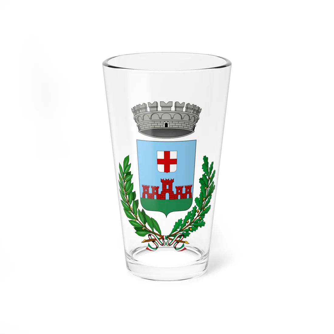 Castel Vittorio Stemma (Italy) (Coat of Arms) Pint Glass 16oz 16oz - Go Mug Yourself