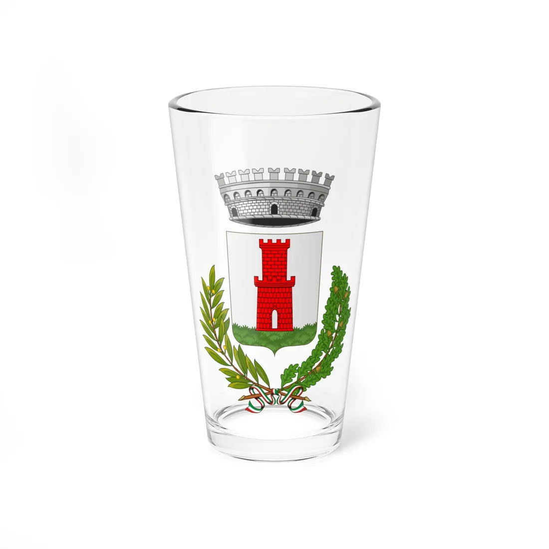 Casteldaccia-Stemma (Italy) (Coat of Arms) Pint Glass 16oz 16oz - Go Mug Yourself