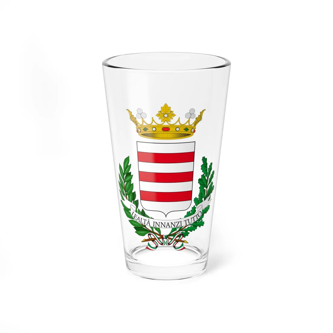 Castelnuovo Don Bosco-Stemma (Italy) (Coat of Arms) Pint Glass 16oz 16oz - Go Mug Yourself