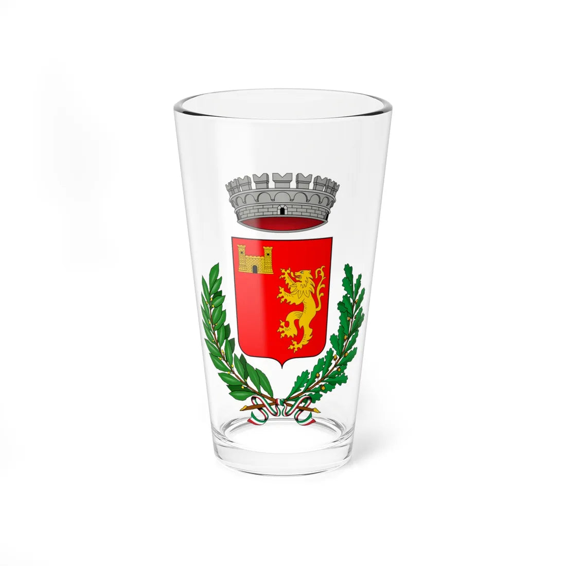 Castiglione Tinella-Stemma (Italy) (Coat of Arms) Pint Glass 16oz - Go Mug Yourself