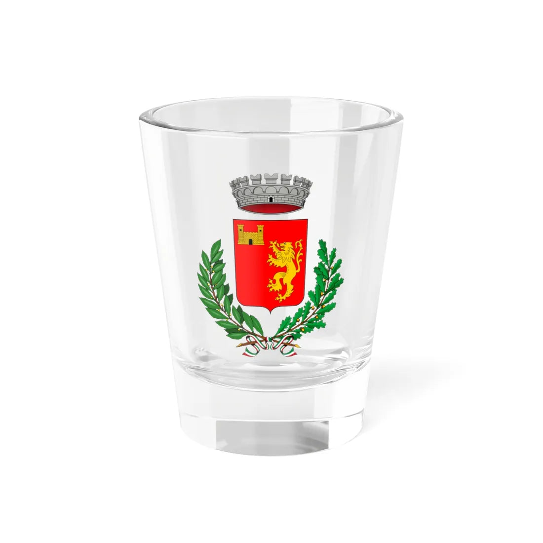 Castiglione Tinella-Stemma (Italy) (Coat of Arms) Shot Glass 1.5oz 1.5oz - Go Mug Yourself