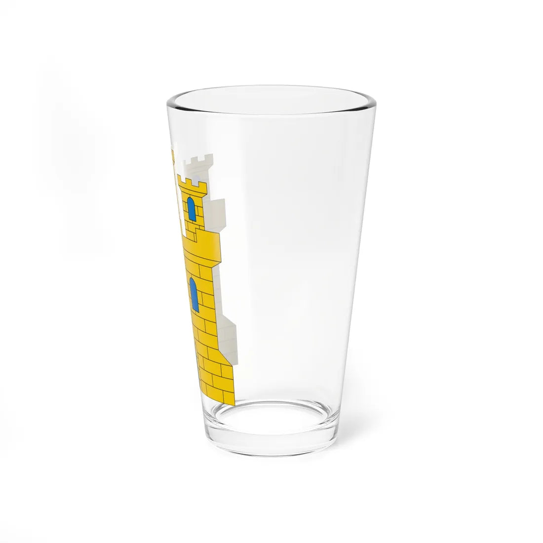Castillo heráldico (Spain) (Coat of Arms) Pint Glass 16oz - Go Mug Yourself