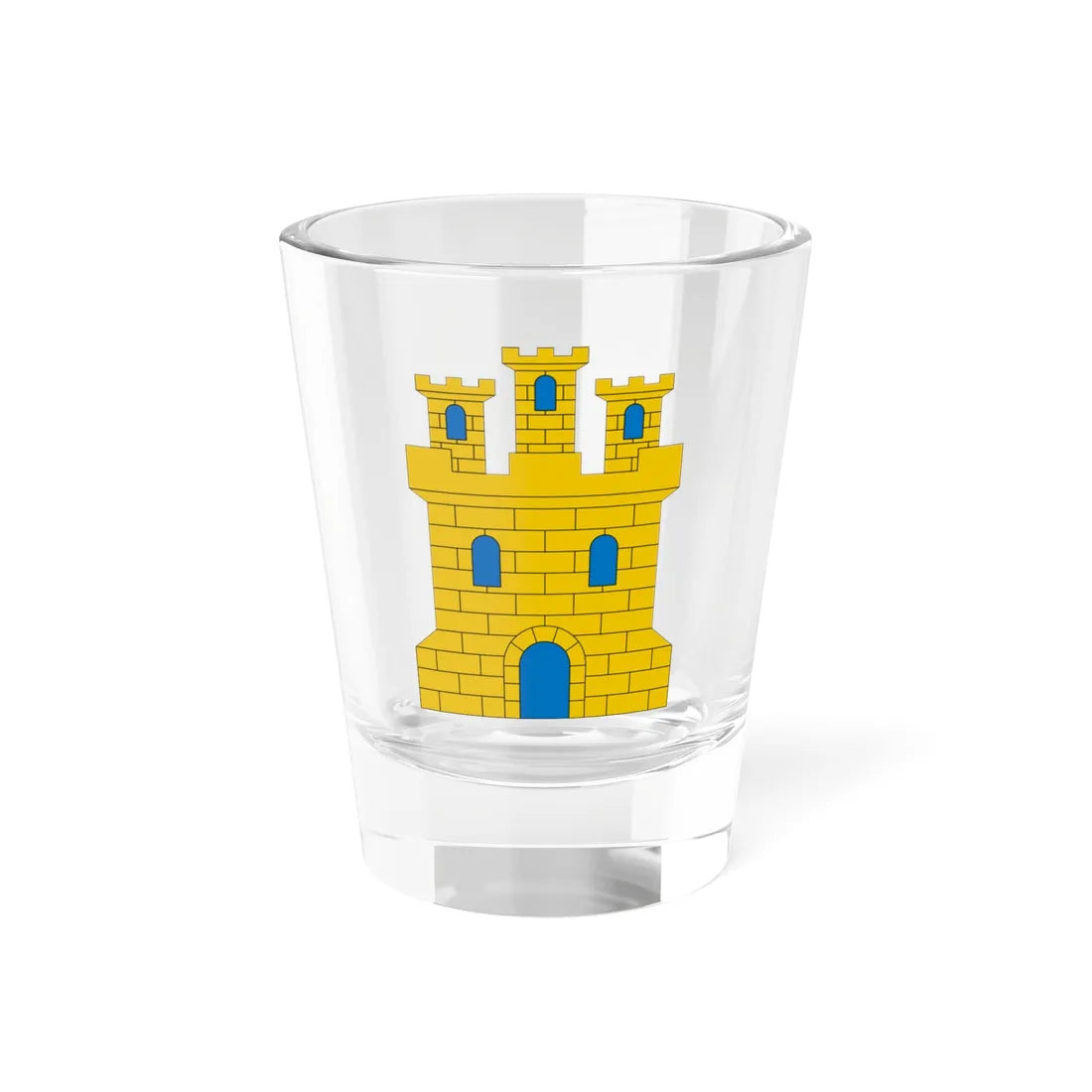 Castillo heráldico (Spain) (Coat of Arms) Shot Glass 1.5oz 1.5oz - Go Mug Yourself