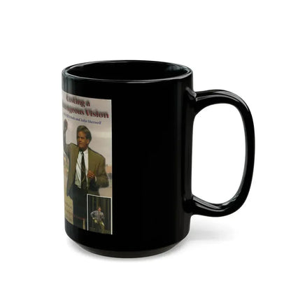 CASTING A COURAGEOUS VISION WITH BILL HYBELS AND JOHN MAXWELL (VHS COVER) - Black Coffee Mug - Go Mug Yourself