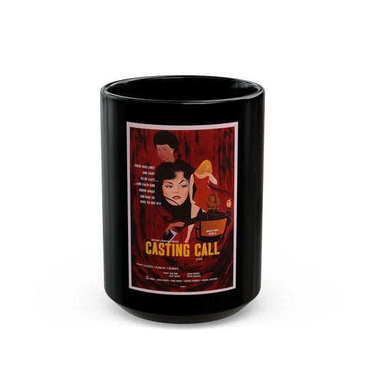 CASTING CALL 1971 Movie Poster - Black Coffee Mug-15oz-Go Mug Yourself