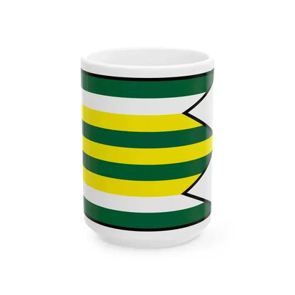 Castkov Senica Flag (Slovakia) White Coffee Mug 15oz - Go Mug Yourself