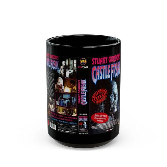 CASTLE FREAK (VHS COVER) - Black Coffee Mug-15oz-Go Mug Yourself