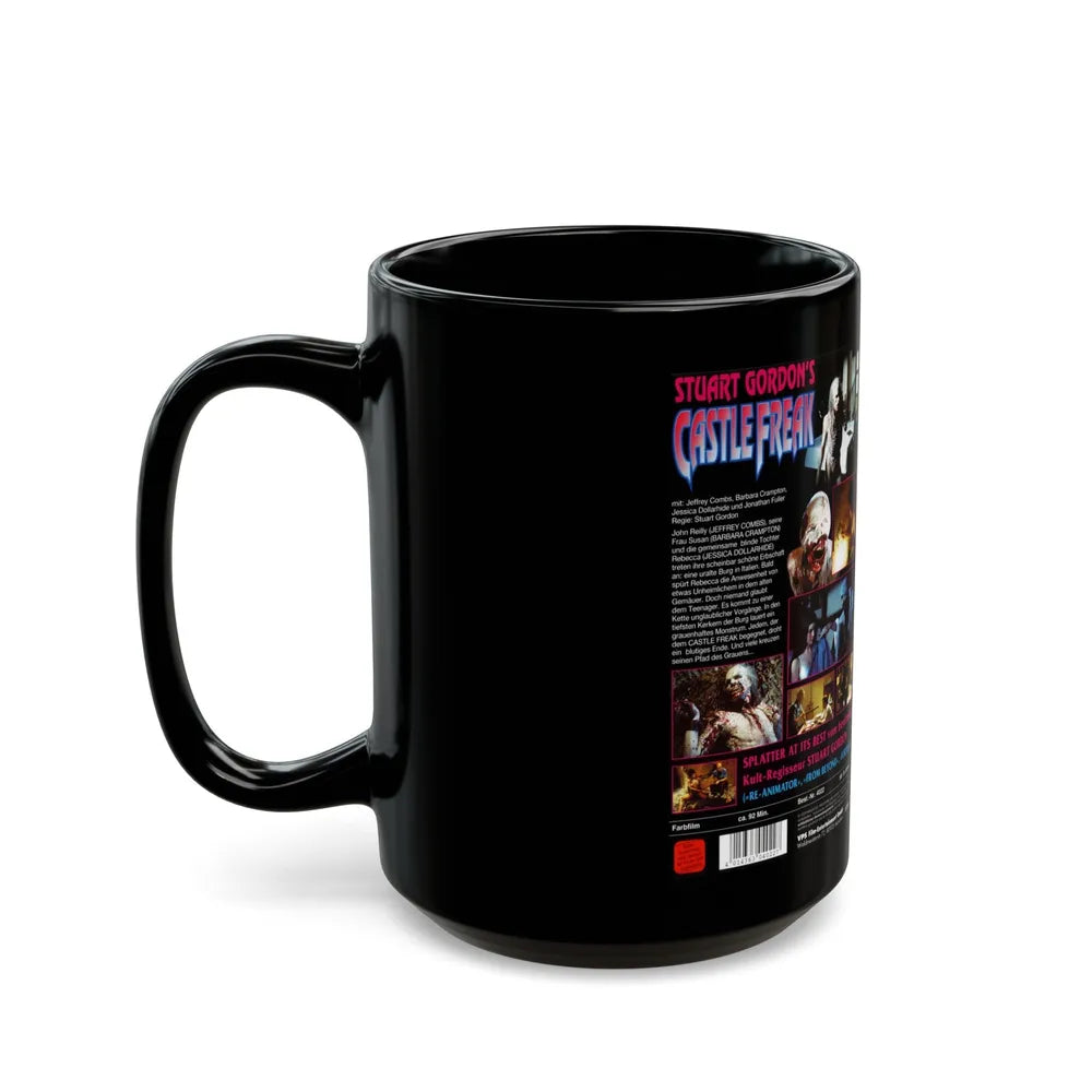 CASTLE FREAK (VHS COVER) - Black Coffee Mug-Go Mug Yourself