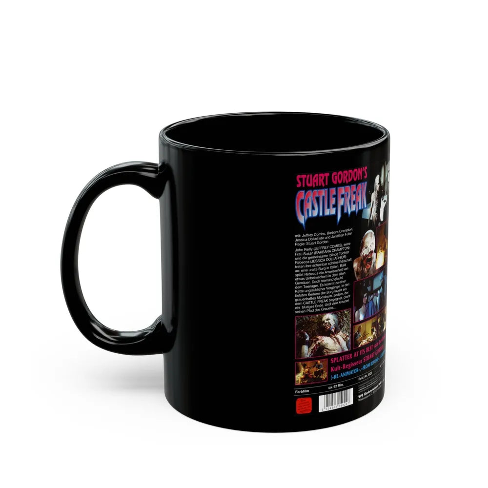 CASTLE FREAK (VHS COVER) - Black Coffee Mug-Go Mug Yourself