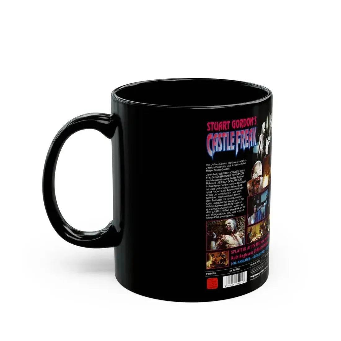 CASTLE FREAK (VHS COVER) - Black Coffee Mug - Go Mug Yourself