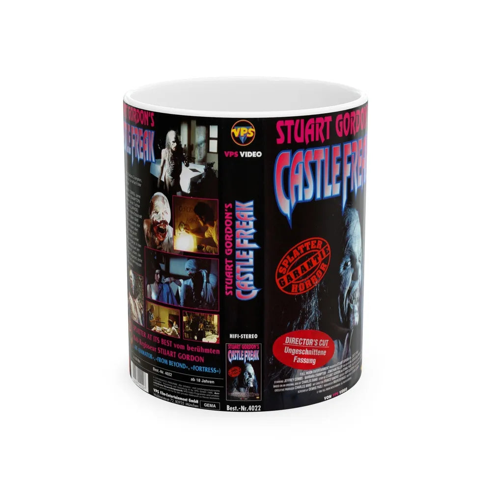 CASTLE FREAK (VHS COVER) - White Coffee Mug-11oz-Go Mug Yourself