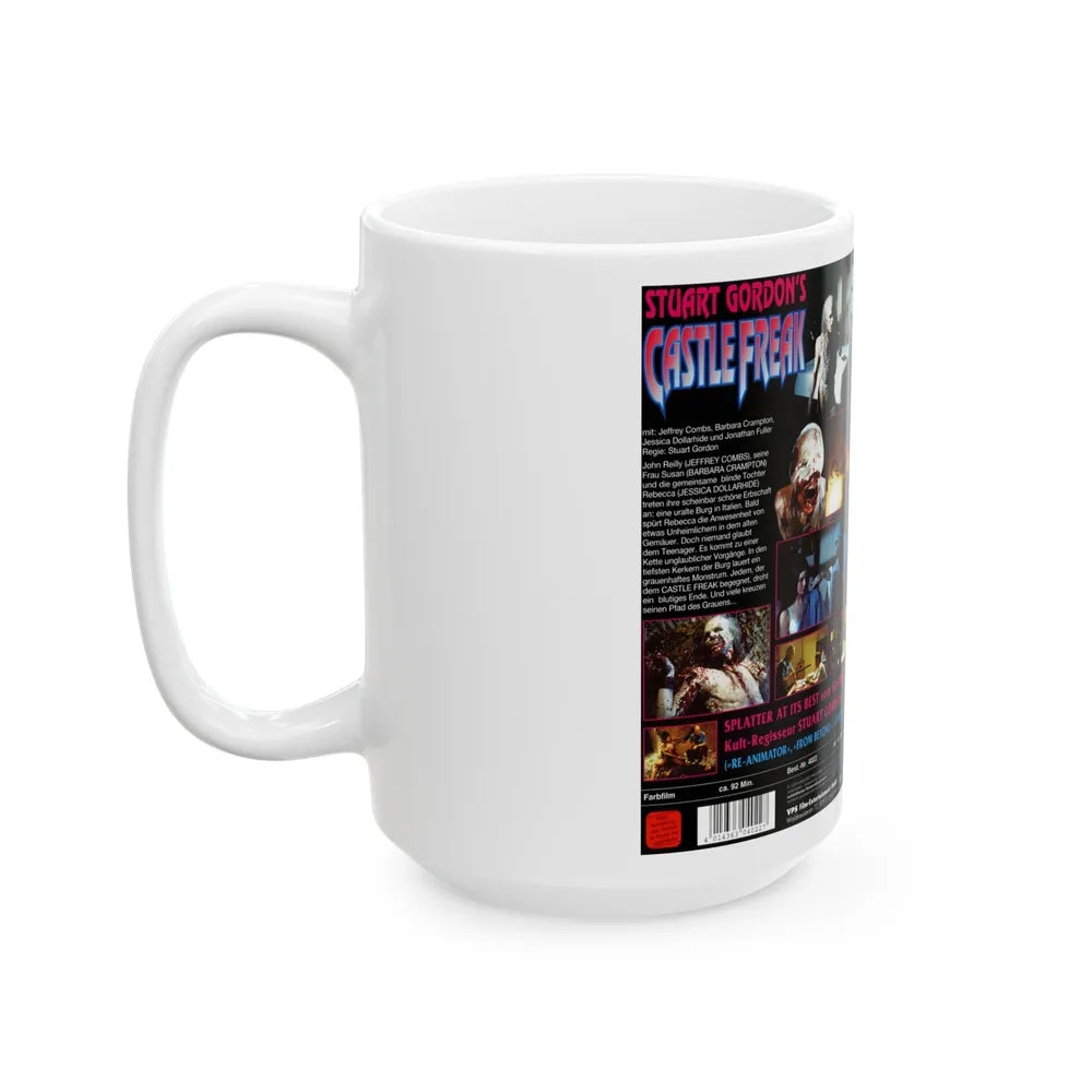 CASTLE FREAK (VHS COVER) - White Coffee Mug-Go Mug Yourself