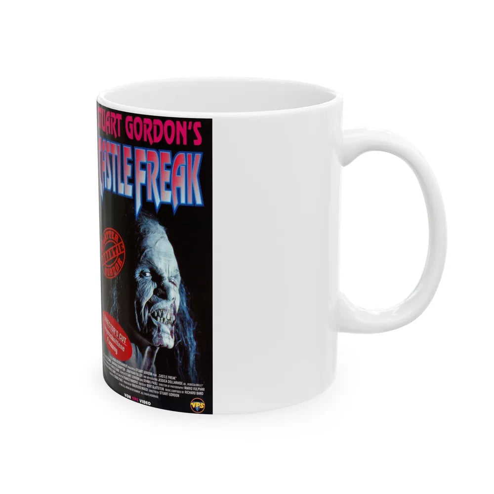 CASTLE FREAK (VHS COVER) - White Coffee Mug-Go Mug Yourself