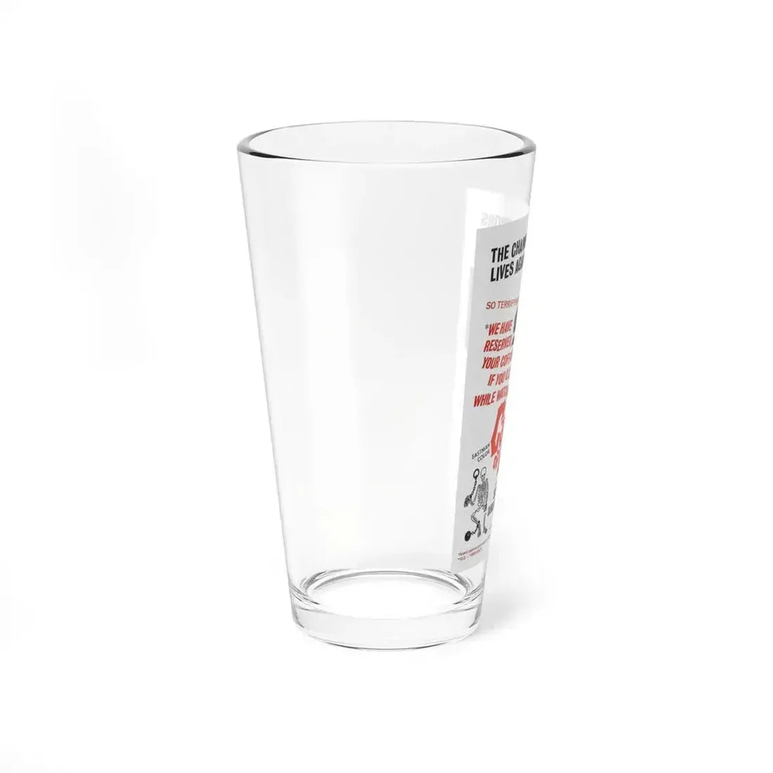 CASTLE OF EVIL 1966 Movie Poster - Pint Glass 16oz - Go Mug Yourself
