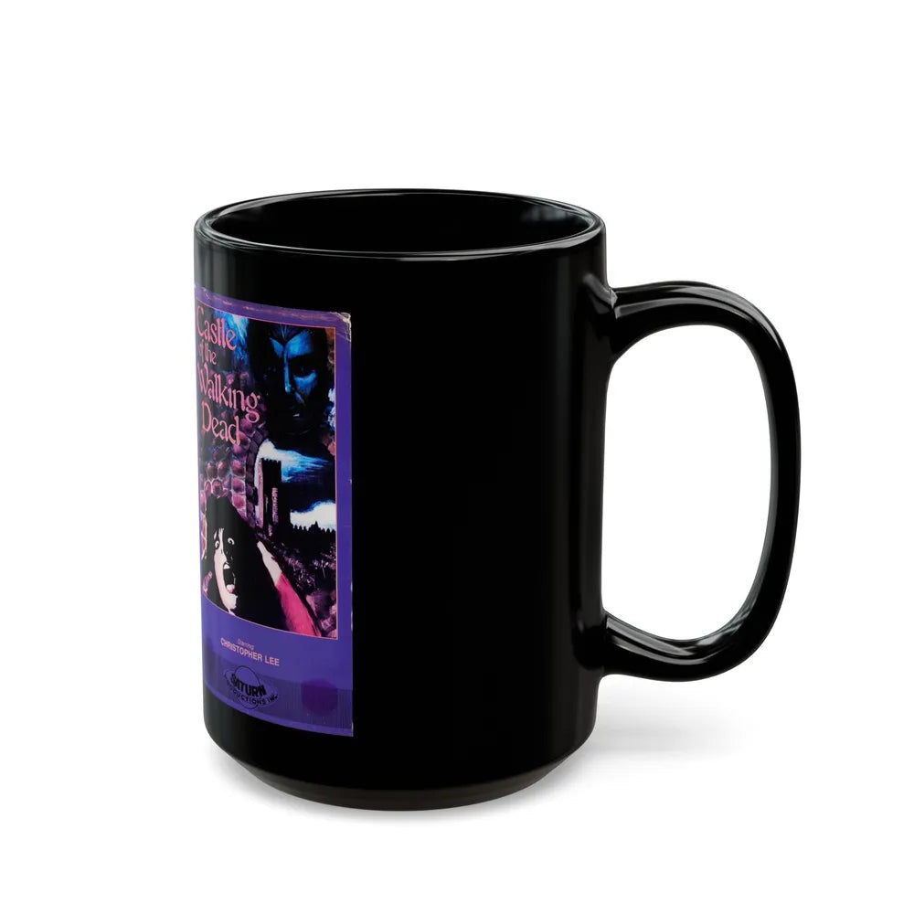 CASTLE OF THE WALKING DEAD SATURN PRODUCTIONS INC (VHS COVER) - Black Coffee Mug-Go Mug Yourself