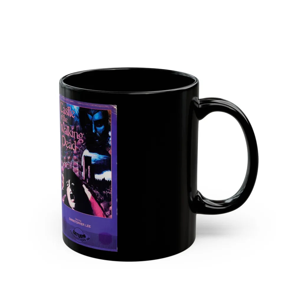 CASTLE OF THE WALKING DEAD SATURN PRODUCTIONS INC (VHS COVER) - Black Coffee Mug-Go Mug Yourself