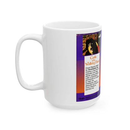 CASTLE OF THE WALKING DEAD SATURN PRODUCTIONS INC (VHS COVER) - White Coffee Mug-Go Mug Yourself