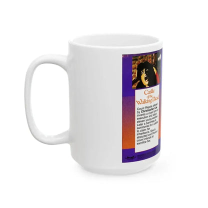CASTLE OF THE WALKING DEAD SATURN PRODUCTIONS INC (VHS COVER) - White Coffee Mug - Go Mug Yourself