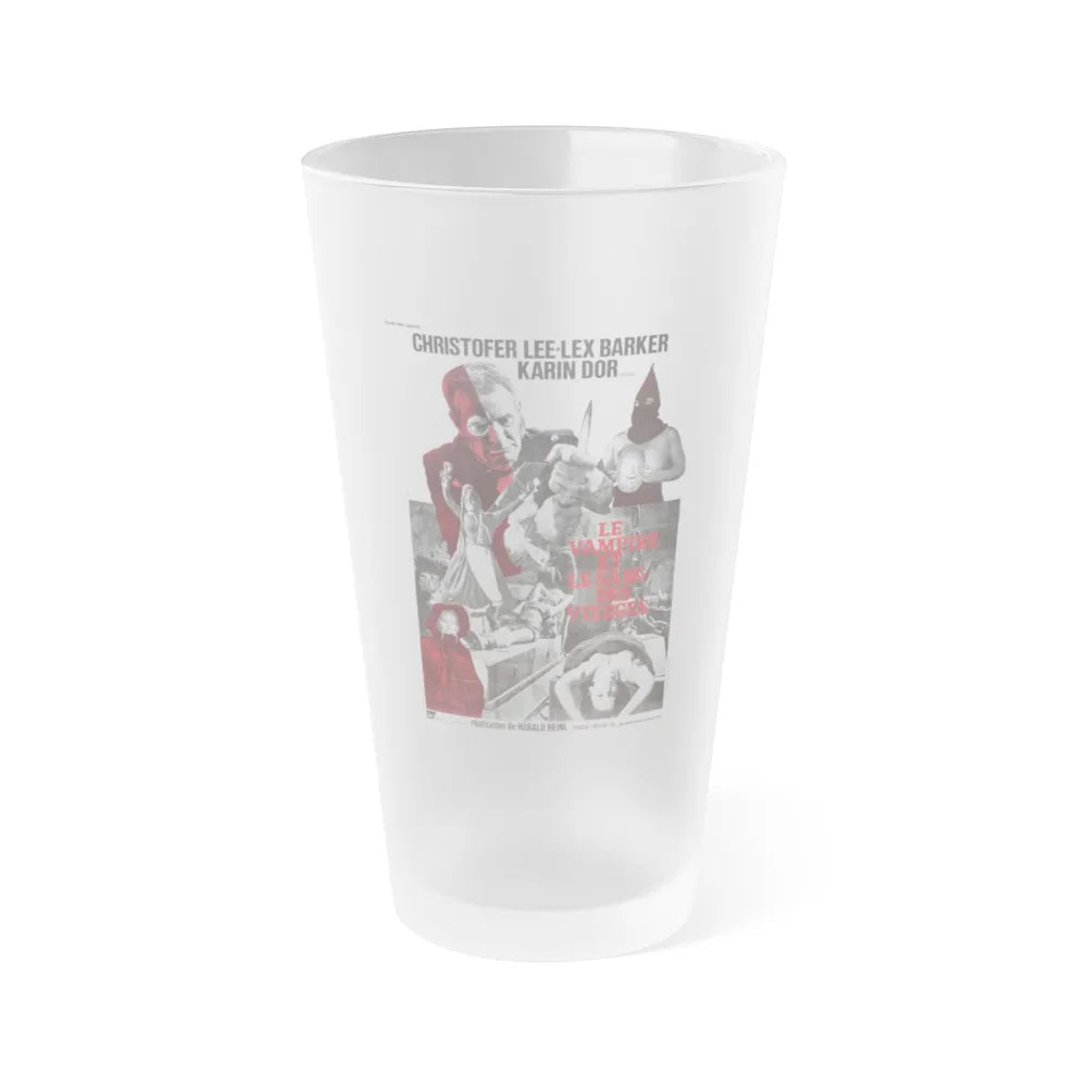 CASTLE OF THE WALKING DEAD (THE TORTURE CHAMBER OF DR SADISM, THE SNAKE PIT AND THE PENDULUM, BLOOD DEMON) 1967 Movie Poster - Frosted Pint Glass 16oz-16oz-Frosted-Go Mug Yourself