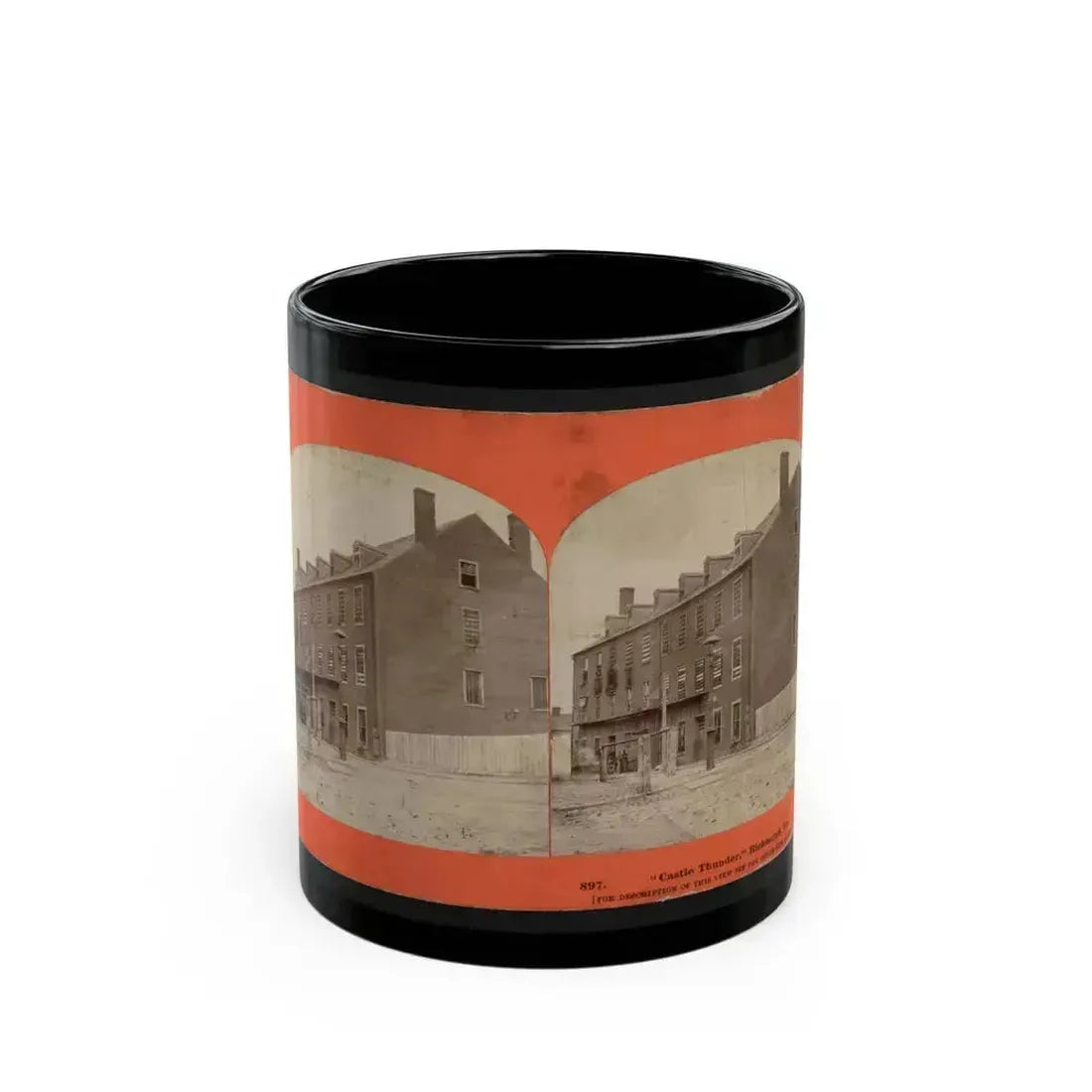 Castle Thunder,  Richmond, Va. (U.S. Civil War) Black Coffee Mug 11oz - Go Mug Yourself