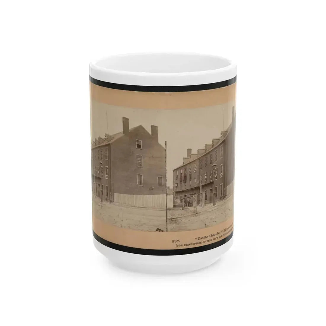 Castle Thunder , Richmond, Va. (U.S. Civil War) White Coffee Mug 15oz - Go Mug Yourself