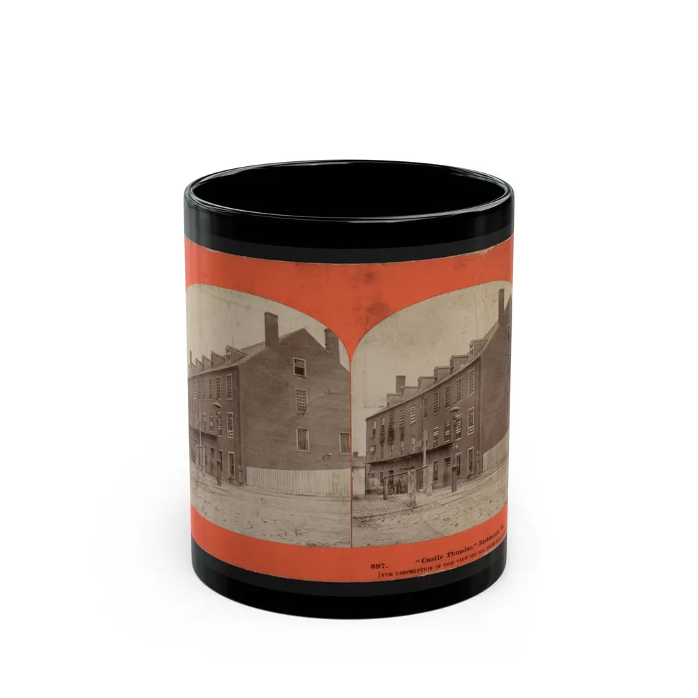 Castle Thunder, Richmond, Va. (U.S. Civil War) Black Coffee Mug-11oz-Go Mug Yourself