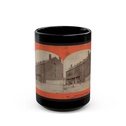 Castle Thunder, Richmond, Va. (U.S. Civil War) Black Coffee Mug-15oz-Go Mug Yourself