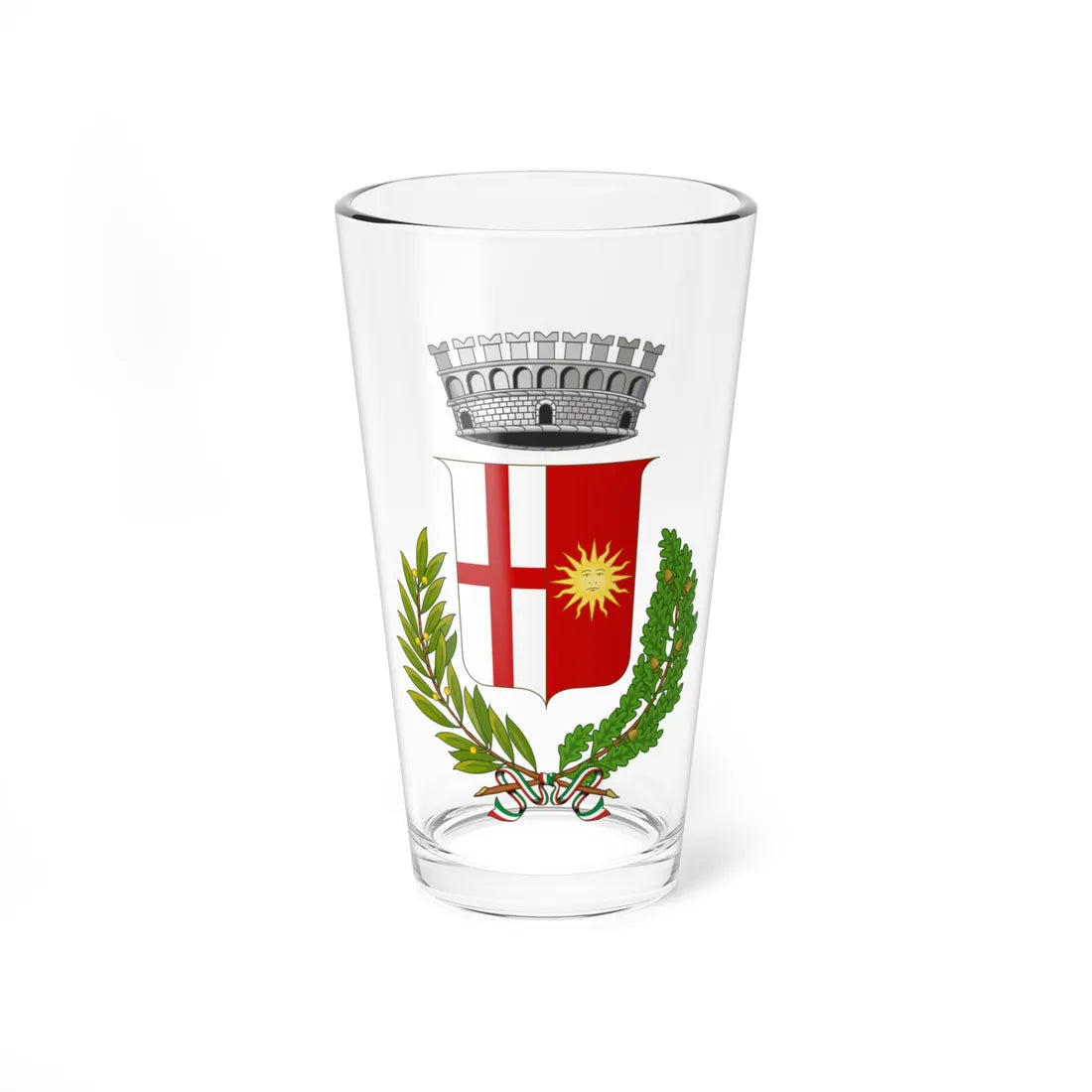 Castrocaro Terme e Terra del Sole-Stemma (Italy) (Coat of Arms) Pint Glass 16oz 16oz - Go Mug Yourself