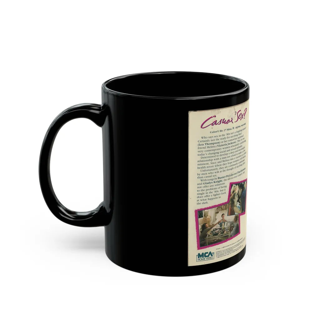 CASUAL SEX (VHS COVER) - Black Coffee Mug-Go Mug Yourself