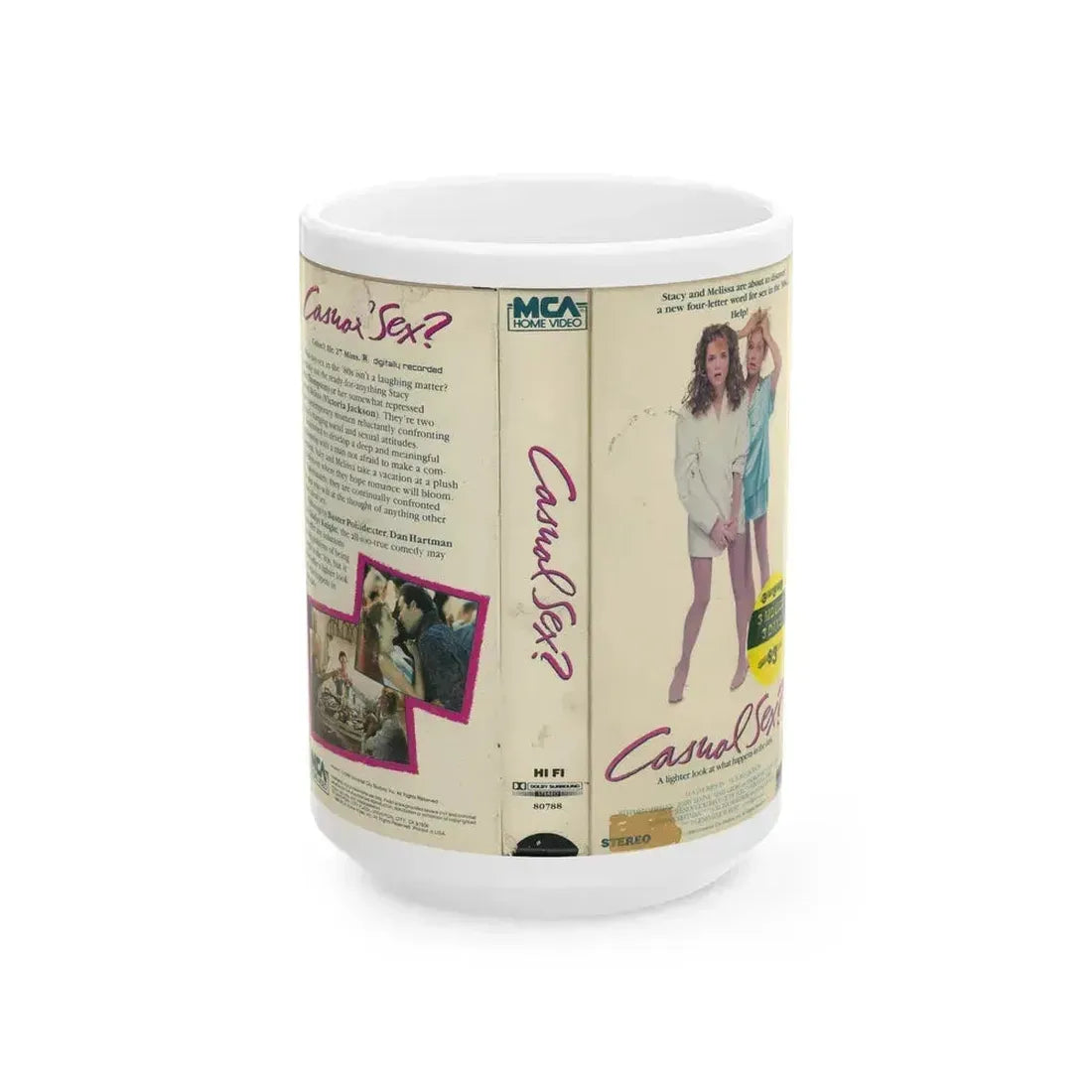 CASUAL SEX (VHS COVER) - White Coffee Mug 15oz - Go Mug Yourself