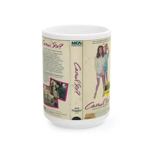 CASUAL SEX (VHS COVER) - White Coffee Mug 15oz - Go Mug Yourself