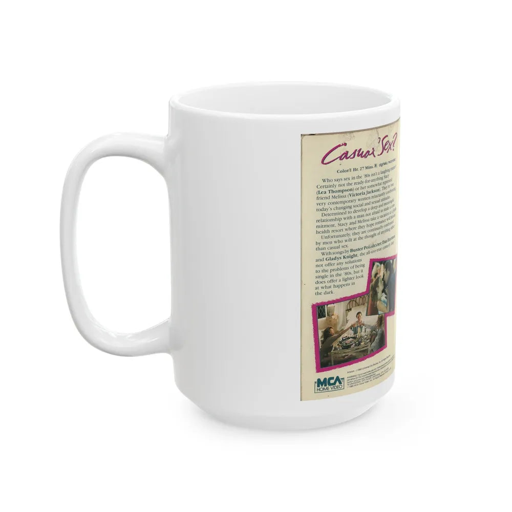 CASUAL SEX (VHS COVER) - White Coffee Mug-Go Mug Yourself