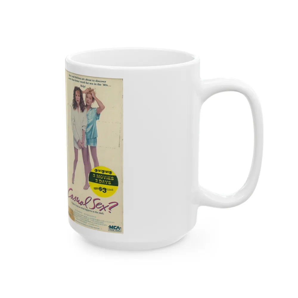 CASUAL SEX (VHS COVER) - White Coffee Mug-Go Mug Yourself