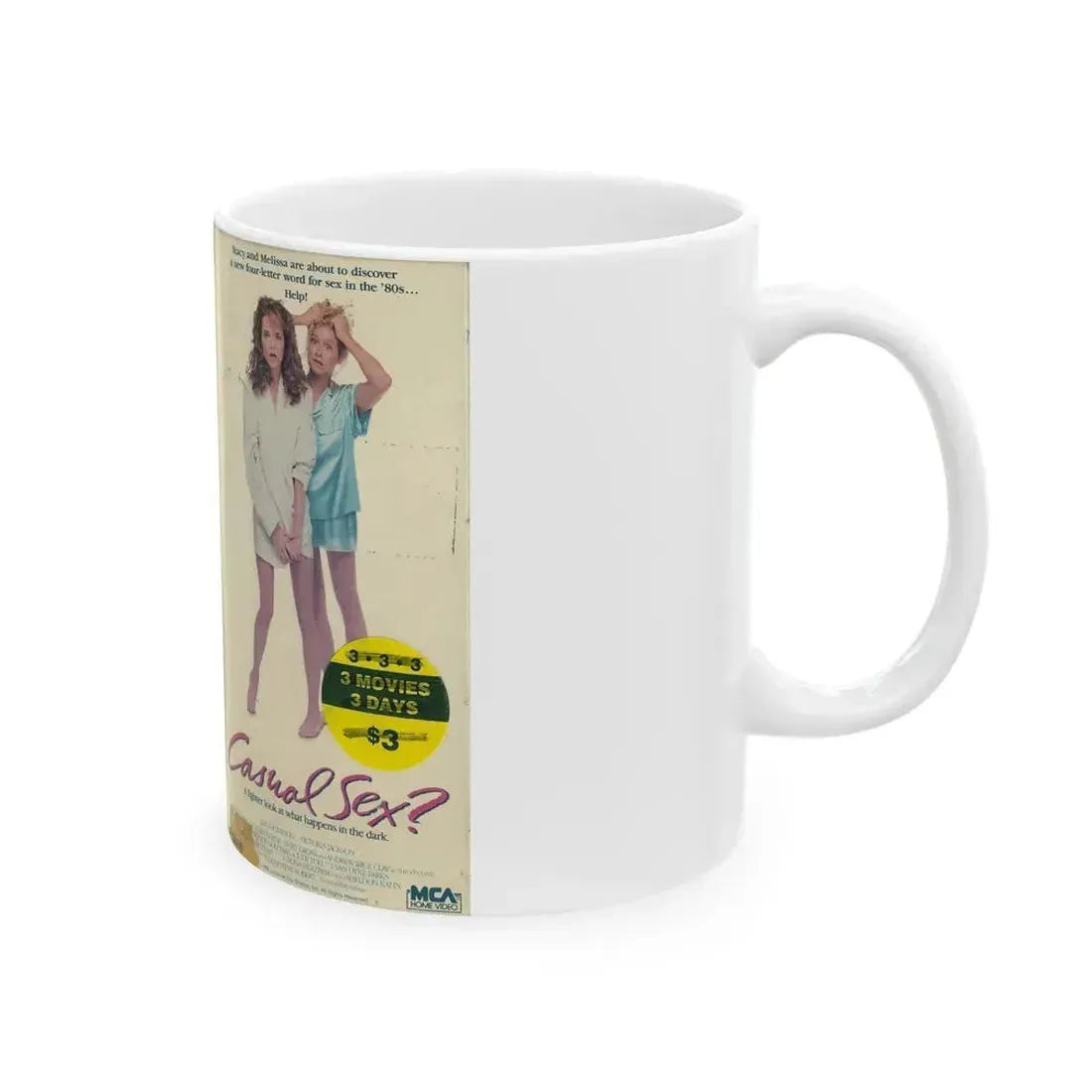 CASUAL SEX (VHS COVER) - White Coffee Mug - Go Mug Yourself