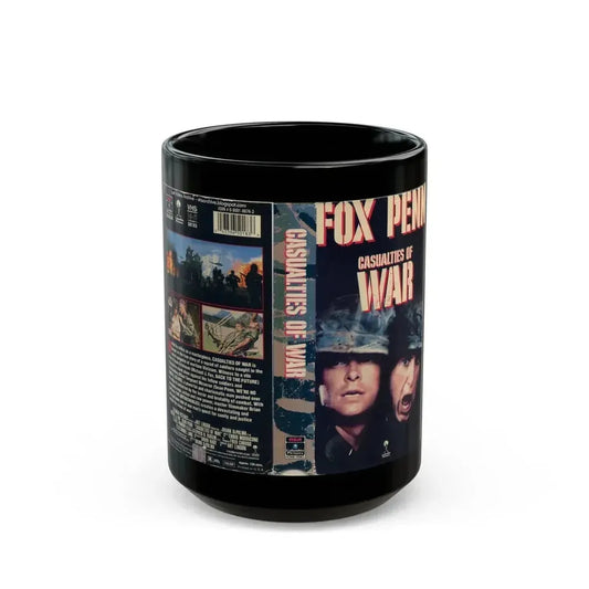 CASUALTIES OF WAR (VHS COVER) - Black Coffee Mug 15oz - Go Mug Yourself