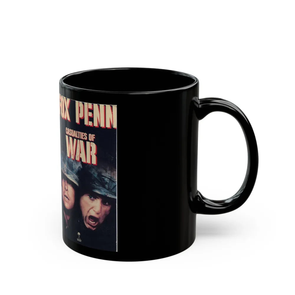 CASUALTIES OF WAR (VHS COVER) - Black Coffee Mug-Go Mug Yourself