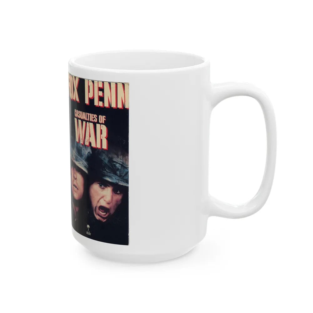 CASUALTIES OF WAR (VHS COVER) - White Coffee Mug-Go Mug Yourself