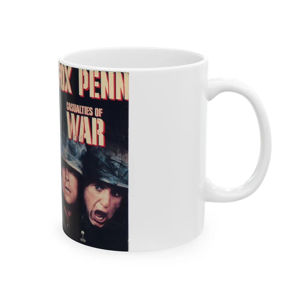 CASUALTIES OF WAR (VHS COVER) - White Coffee Mug-Go Mug Yourself