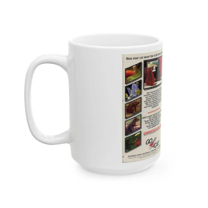 CAT ADVENTURE VIDEO (VHS COVER) - White Coffee Mug-Go Mug Yourself