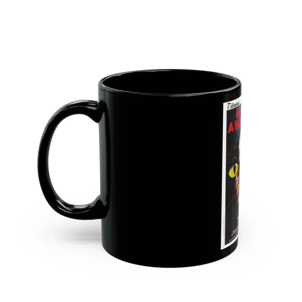 CAT O'NINE TAILS 1971 Movie Poster - Black Coffee Mug - Go Mug Yourself