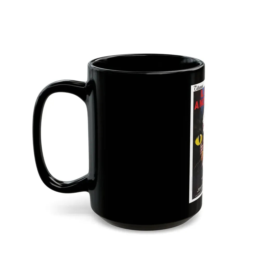 CAT O'NINE TAILS 1971 Movie Poster - Black Coffee Mug - Go Mug Yourself