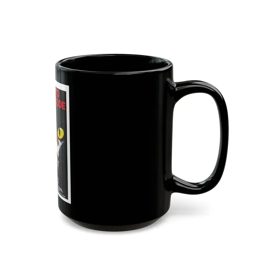 CAT O'NINE TAILS 1971 Movie Poster - Black Coffee Mug - Go Mug Yourself