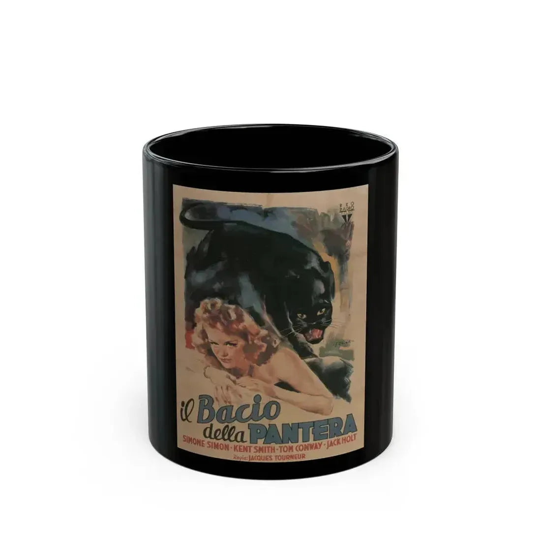 CAT PEOPLE (2) 1942 Movie Poster - Black Coffee Mug 11oz - Go Mug Yourself