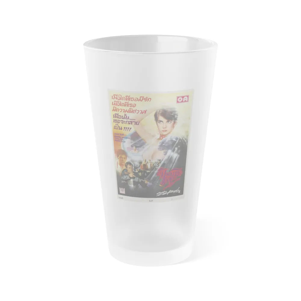 CAT PEOPLE (ASIAN) 1942 Movie Poster - Frosted Pint Glass 16oz-16oz-Frosted-Go Mug Yourself