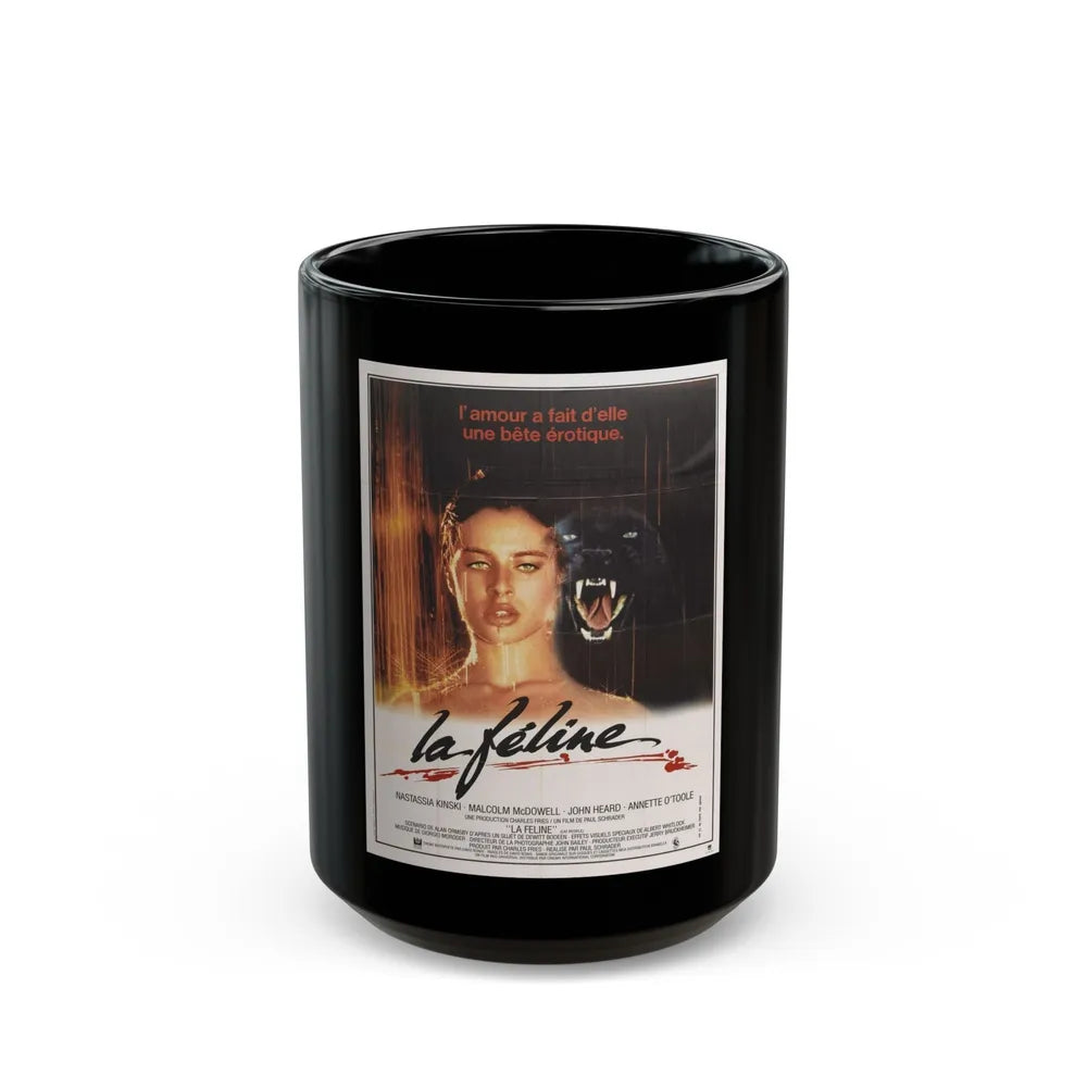 CAT PEOPLE (FRENCH) 1942 Movie Poster - Black Coffee Mug-15oz-Go Mug Yourself