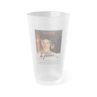 CAT PEOPLE (FRENCH) 1942 Movie Poster - Frosted Pint Glass 16oz-16oz-Frosted-Go Mug Yourself